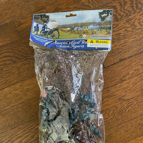 American Civil War action figures play set w/blue & gray soldiers horses canons - Picture 1 of 4